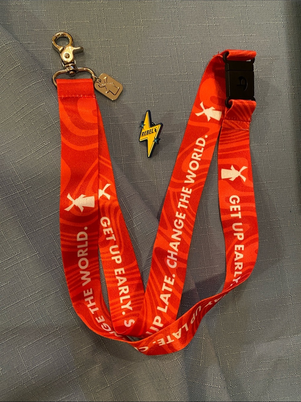 Dutch Bros Limited Edition Red Lanyard and Collectible Pin (Lighting Bolt)